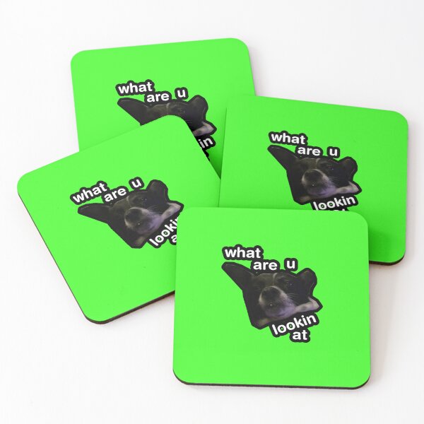 Item preview, what are u lookin at dog green designed and sold by DigiBerryAtlr.