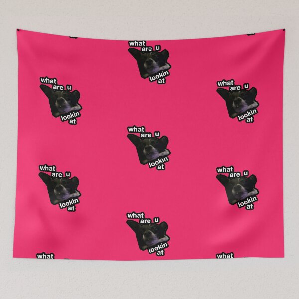 Item preview, what are u lookin at dog pink designed and sold by DigiBerryAtlr.