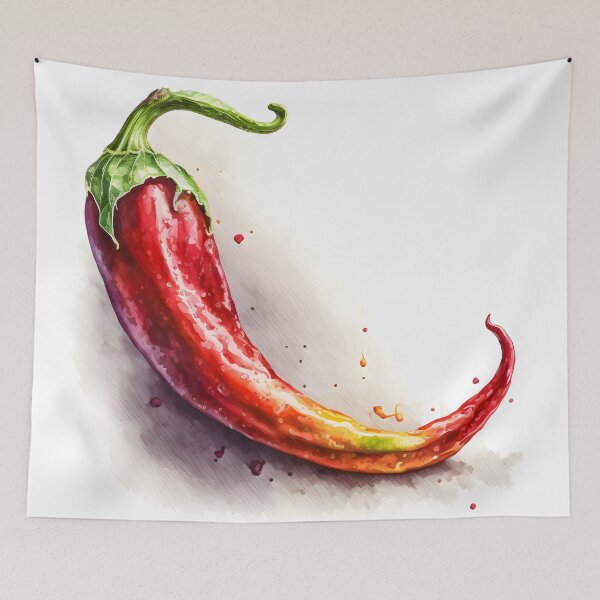 Item preview, Kitchen art - Chilli Pepper designed and sold by EmilyDayDreams.