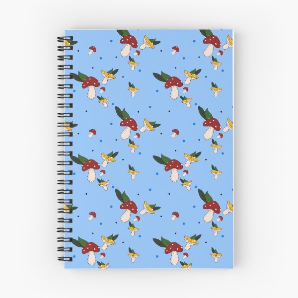 Item preview, Blue mushroom pattern designed and sold by MalkyTea.
