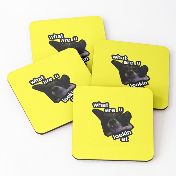 Item preview, what are u lookin at dog yellow designed and sold by DigiBerryAtlr.