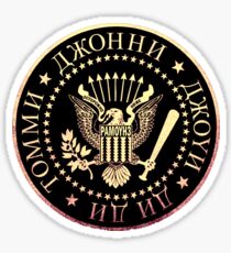 RAMONES Russian Logo Sticker