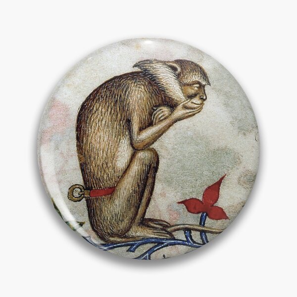 Item preview, Medieval Monkey: The Thinker designed and sold by ebrawne.