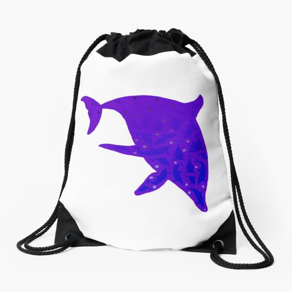 Delfine im Delfin / Dolphins in Dolphin V2 Drawstring Bag