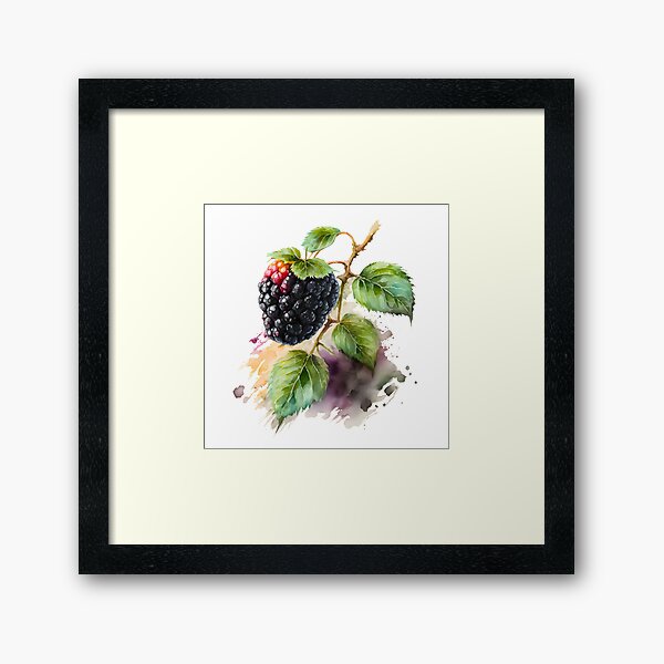 Vista previa del artículo con la obra «Arte de cocina - Blackberry», diseñado y vendido por EmilyDayDreams.