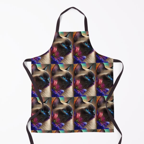 Item preview, Siamese Cat Lover - Cat and Beautiful Flowers designed and sold by idreamaboutcats.