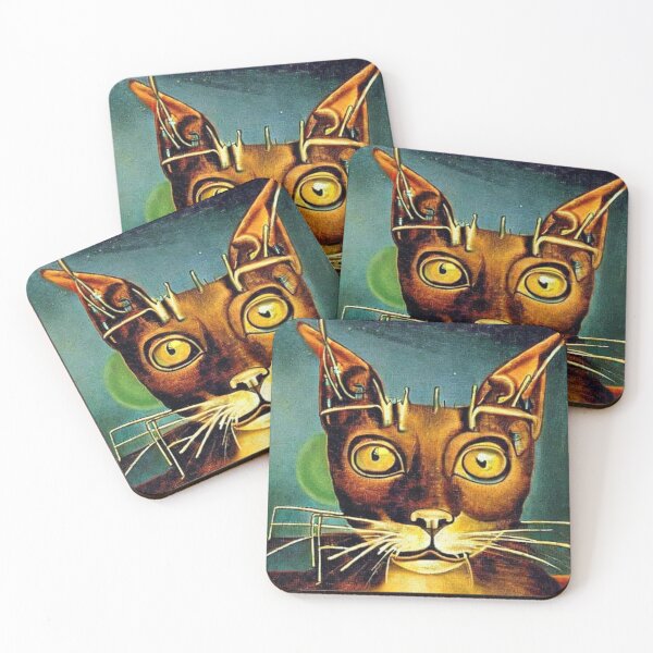 Item preview, Surrealism Portrait of a Cat designed and sold by catontheroof.