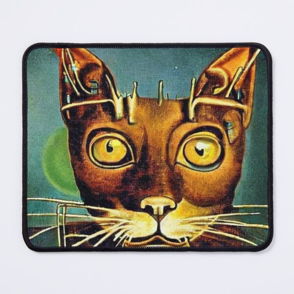 Item preview, Surrealism Portrait of a Cat designed and sold by catontheroof.