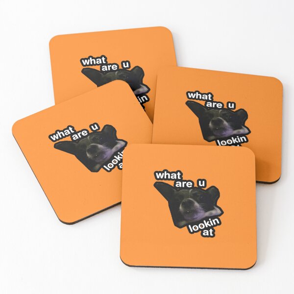 Item preview, what are u lookin at dog orange designed and sold by DigiBerryAtlr.