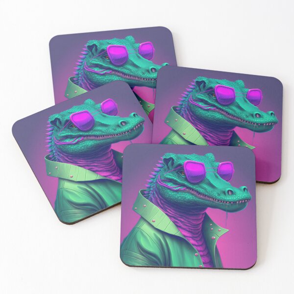 Item preview, Vapor Wave Alligator designed and sold by TheArtfulAllie.