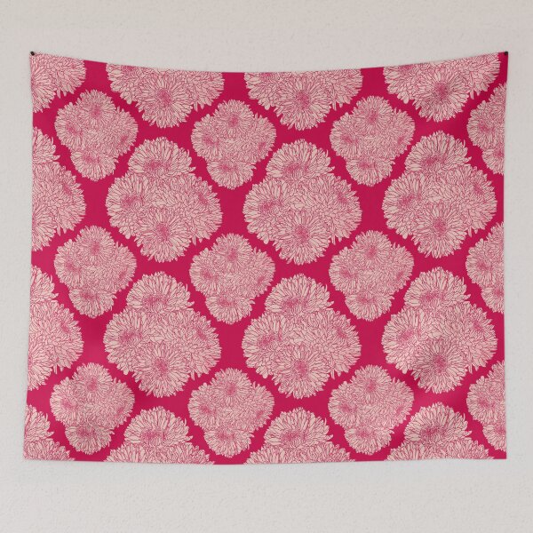 Item preview, Vivid Magenta Chrysathemum pattern designed and sold by Quick Brown Fox Canada.