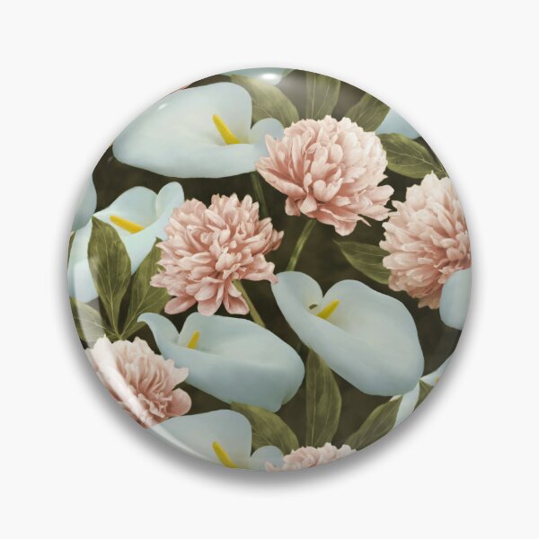Item preview, Peony Calla In Vintage Color Seamless  Pattern Design  designed and sold by Tina Veenstra.