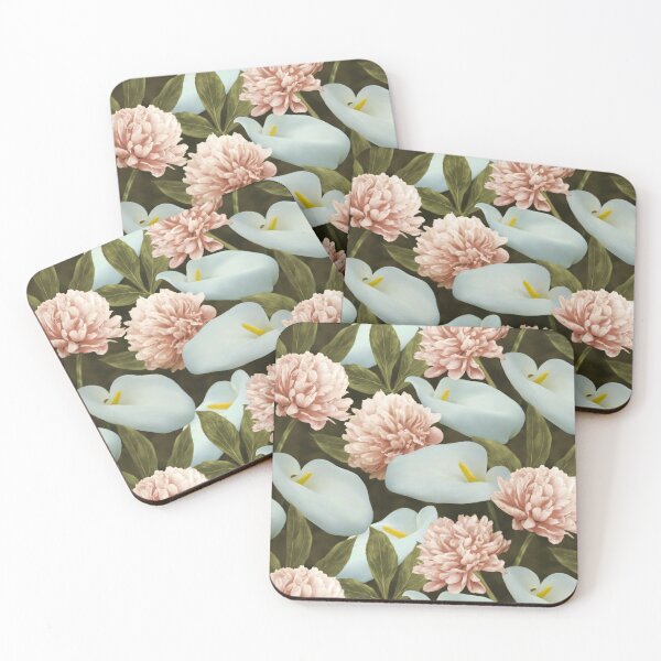 Item preview, Peony Calla In Vintage Color Seamless  Pattern Design  designed and sold by Tina Veenstra.