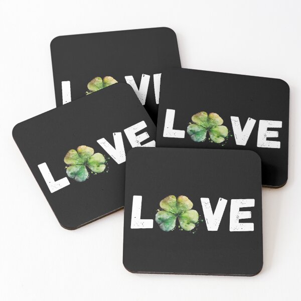 Item preview, Irish Love Shamrock designed and sold by dogslovewindows.