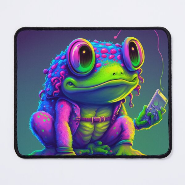 Item preview, Vapor Wave Frog designed and sold by TheArtfulAllie.