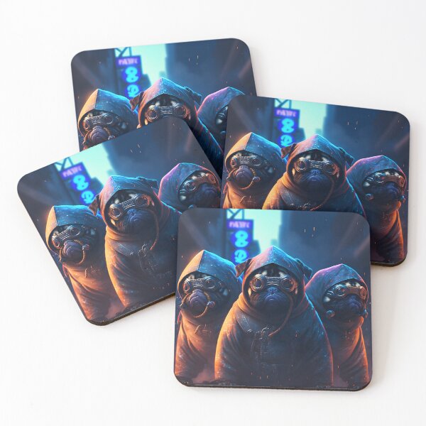 Item preview, Three Cool Ninja Pugs #5 designed and sold by Artistic Pandas.
