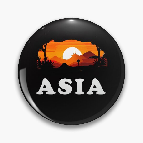 Item preview, Asia Pride Sunset Continent Souvenir designed and sold by Rustic Valley Studio.