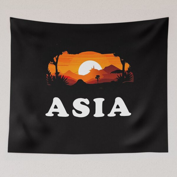 Item preview, Asia Pride Sunset Continent Souvenir designed and sold by Rustic Valley Studio.