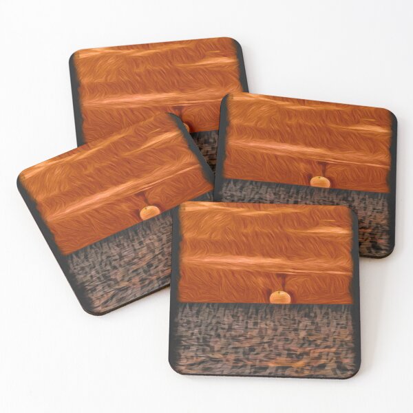 Item preview, Painted abstract sunset art designed and sold by OneUpArtDesigns.
