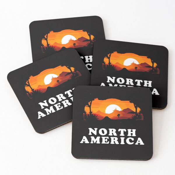 Item preview,  North America Nature Sunset Continent Souvenir designed and sold by Rustic Valley Studio.