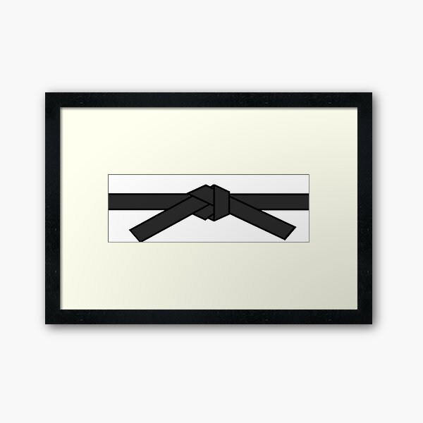 Black belt Framed Art Print