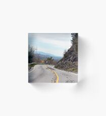 A Road in the Mountains Acrylic Block