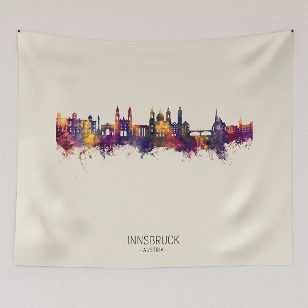 Item preview, Innsbruck Austria Skyline designed and sold by ArtPrints.
