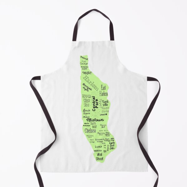 Item preview, new york city/manhattan map - green designed and sold by Mitra Farmand.