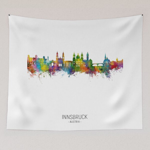 Item preview, Innsbruck Austria Skyline designed and sold by ArtPrints.