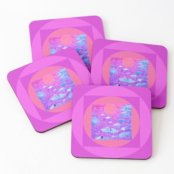 Item preview, Poetic Japanese Purple Cityscape designed and sold by CONTRAPINK.