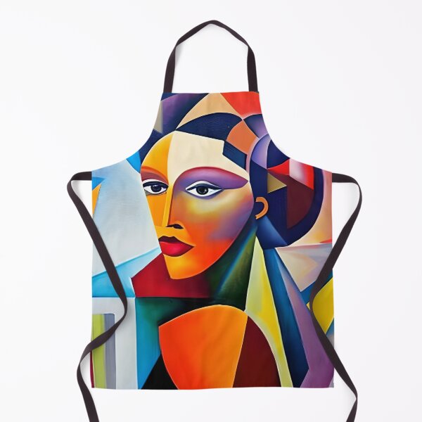 Artikelvorschau, Abstraktes Frauengesicht Galeriedruck Porträt im kubistischen Stil entworfen und verkauft von colortrends.