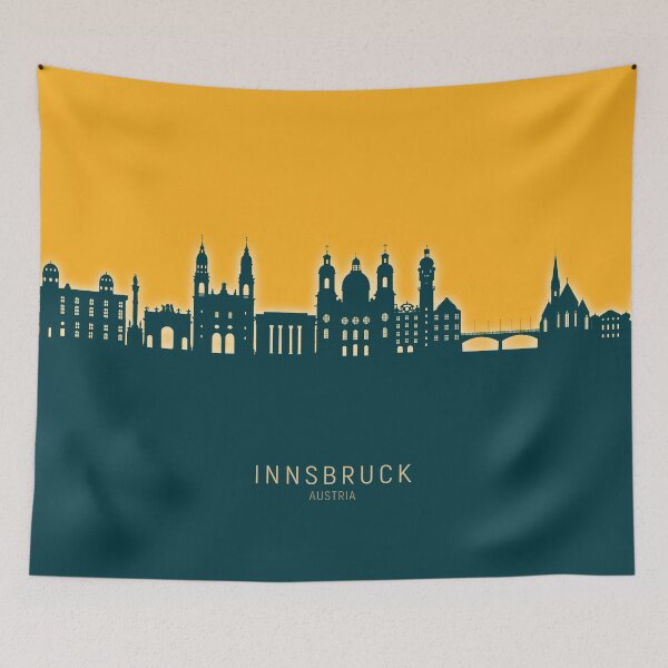 Item preview, Innsbruck Austria Skyline designed and sold by ArtPrints.