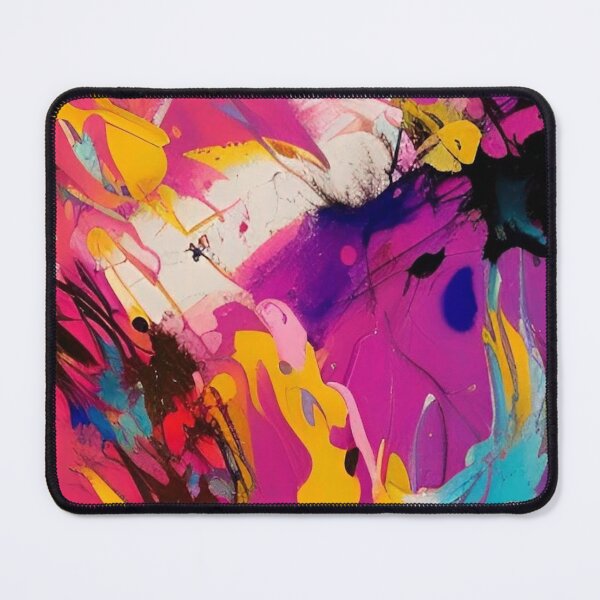 Item preview, Bright bold abstract watercolor paint splatter art designed and sold by CattlettArt.