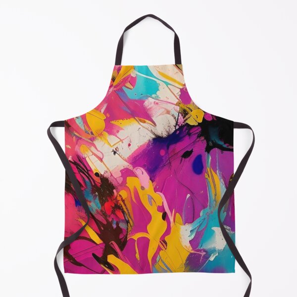 Item preview, Bright bold abstract watercolor paint splatter art designed and sold by CattlettArt.