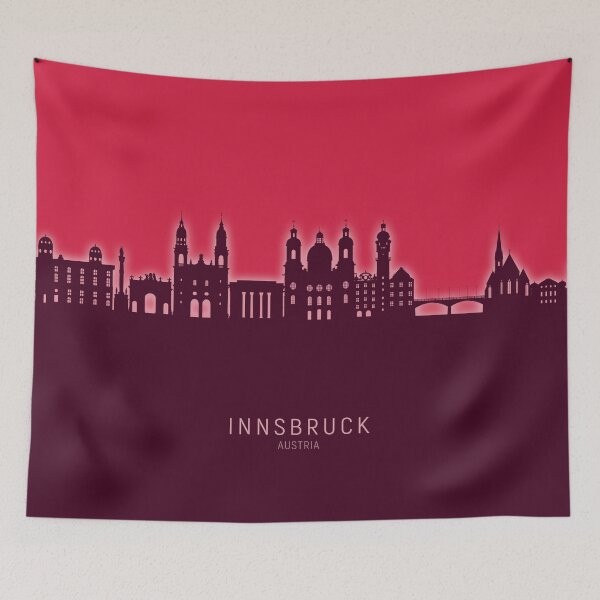 Item preview, Innsbruck Austria Skyline designed and sold by ArtPrints.