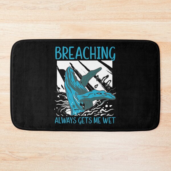 Item preview, Whale Watching Breaching Gets Me Wet Funny Marine Mammal designed and sold by StrongShirts.