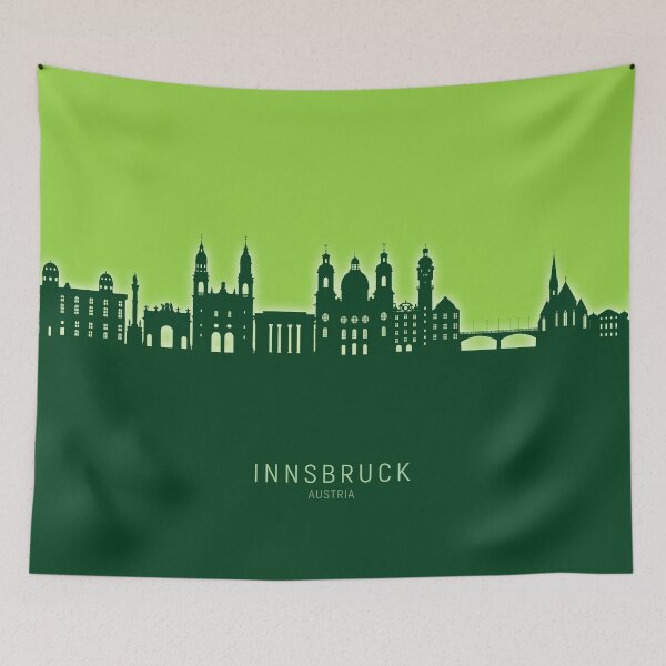 Item preview, Innsbruck Austria Skyline designed and sold by ArtPrints.