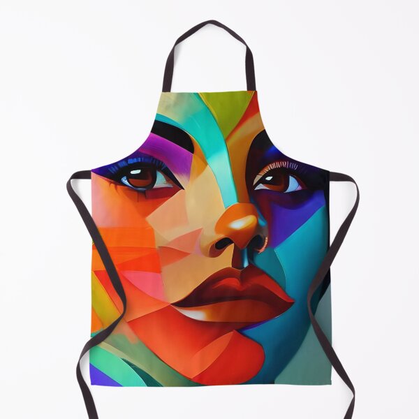 Artikelvorschau, Abstraktes Frauengesicht Galeriedruck Porträt im kubistischen Stil entworfen und verkauft von colortrends.