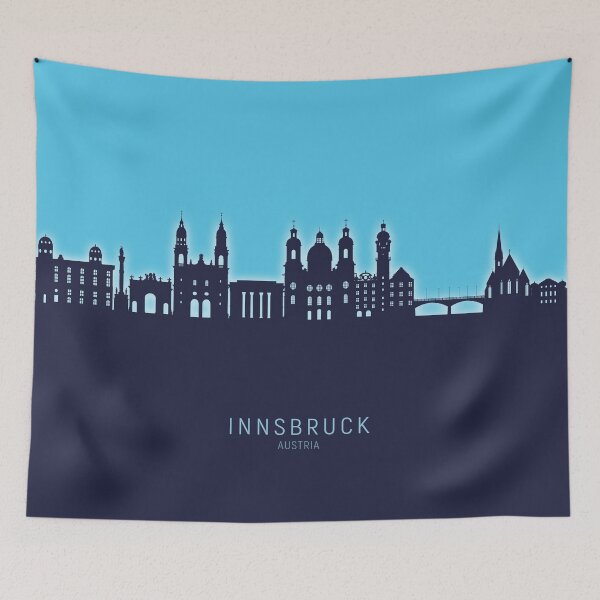 Item preview, Innsbruck Austria Skyline designed and sold by ArtPrints.