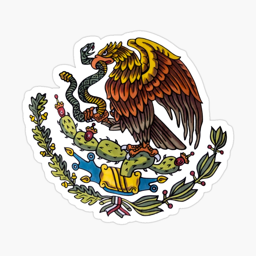 Mexican Eagle Hat, Mexican Silver Coat of Arms, Mexico Caps