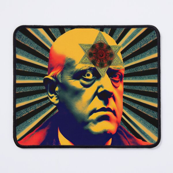 Item preview, Aleister Crowley - Original Artwork, Creator of Magickal Order of Astrum Argenteum, Thelema, Very High Resolution - Original Artwork designed and sold by CloudofKnowing.