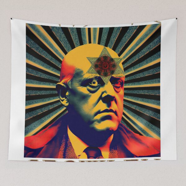 Item preview, Aleister Crowley - Original Artwork, Creator of Magickal Order of Astrum Argenteum, Thelema, Very High Resolution - Original Artwork designed and sold by CloudofKnowing.