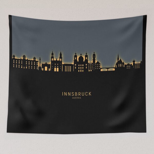 Item preview, Innsbruck Austria Skyline designed and sold by ArtPrints.