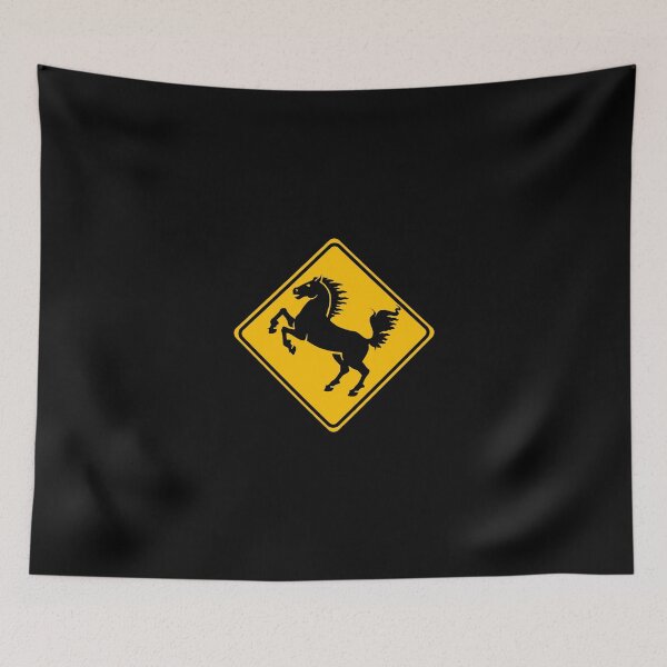 Item preview, Rearing Horse Road Sign Design designed and sold by derendesign.