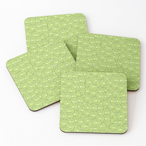 Item preview, All Over Green Lime Citrus Slice Pattern designed and sold by Deborah Camp.