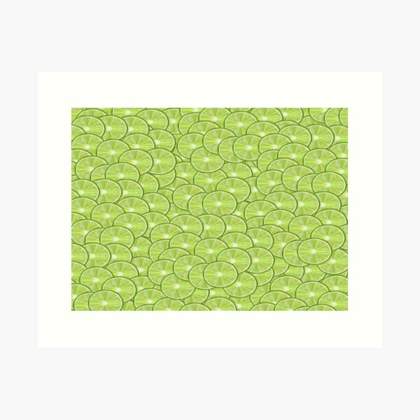 Item preview, All Over Green Lime Citrus Slice Pattern designed and sold by Deborah Camp.