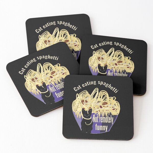 Item preview, Spaghetti eating cat designed and sold by CottagePop.