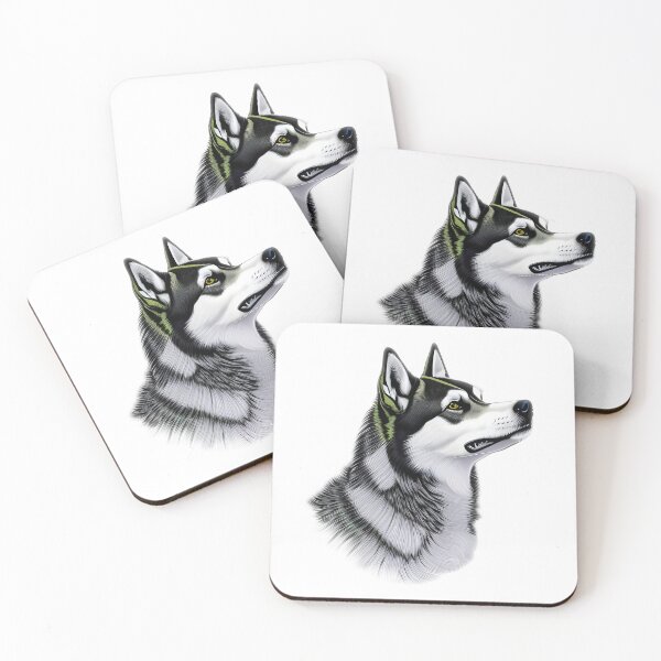 Item preview, Husky, charcoal drawing, Ai Generated Art  designed and sold by ACC .