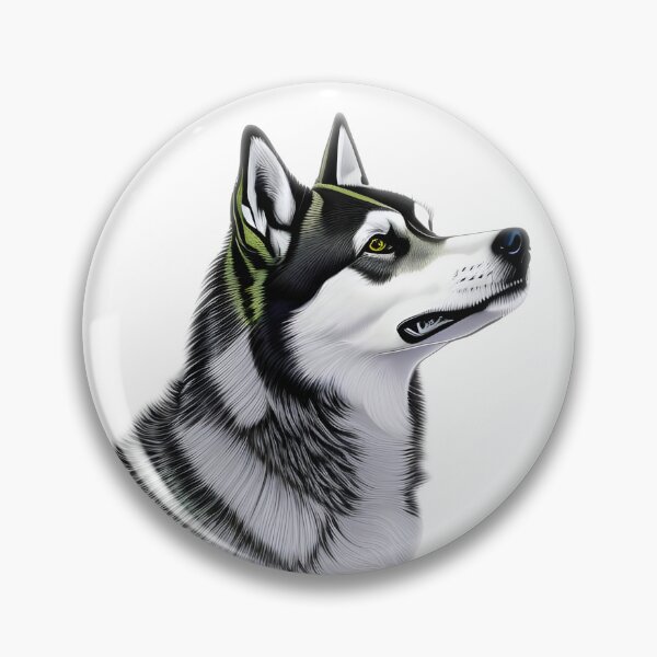 Item preview, Husky, charcoal drawing, Ai Generated Art  designed and sold by ACC .
