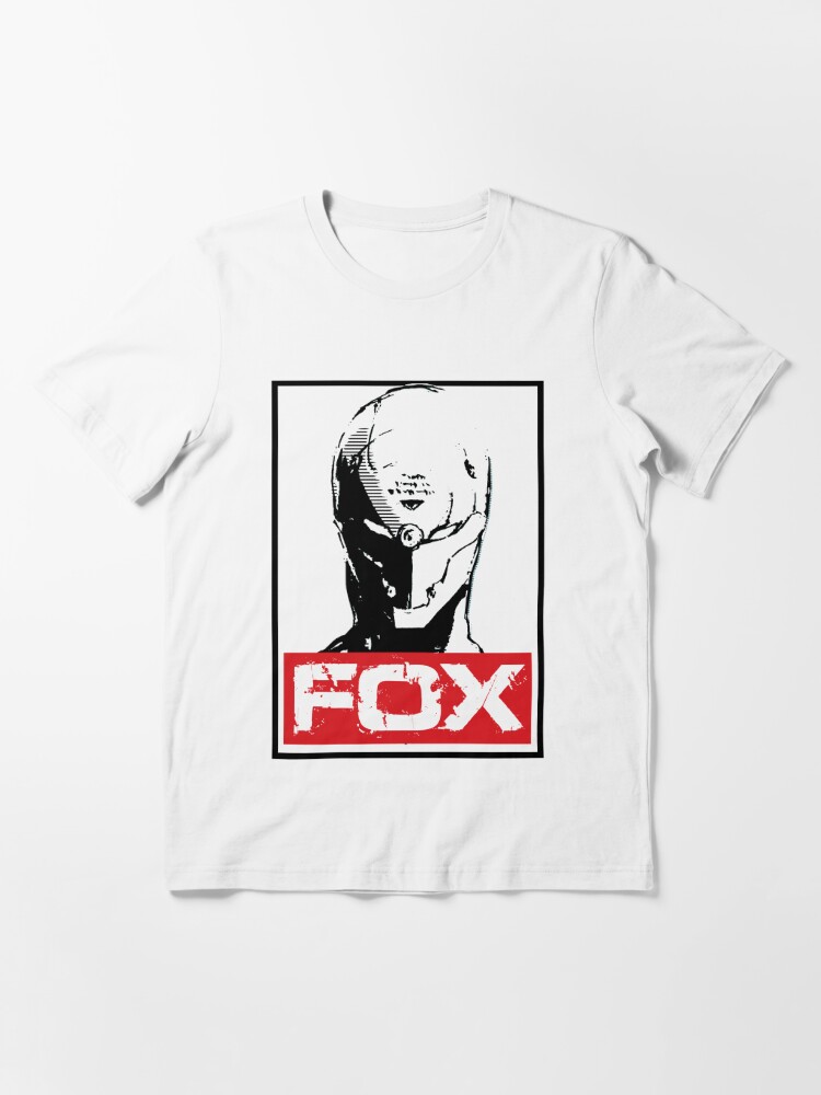 fox t shirt white